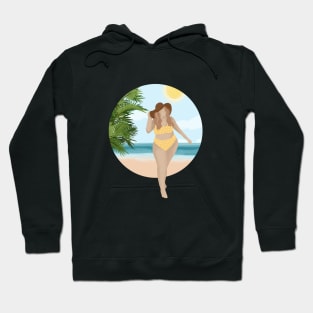 Beach Girl 8, Summertime illustration Hoodie